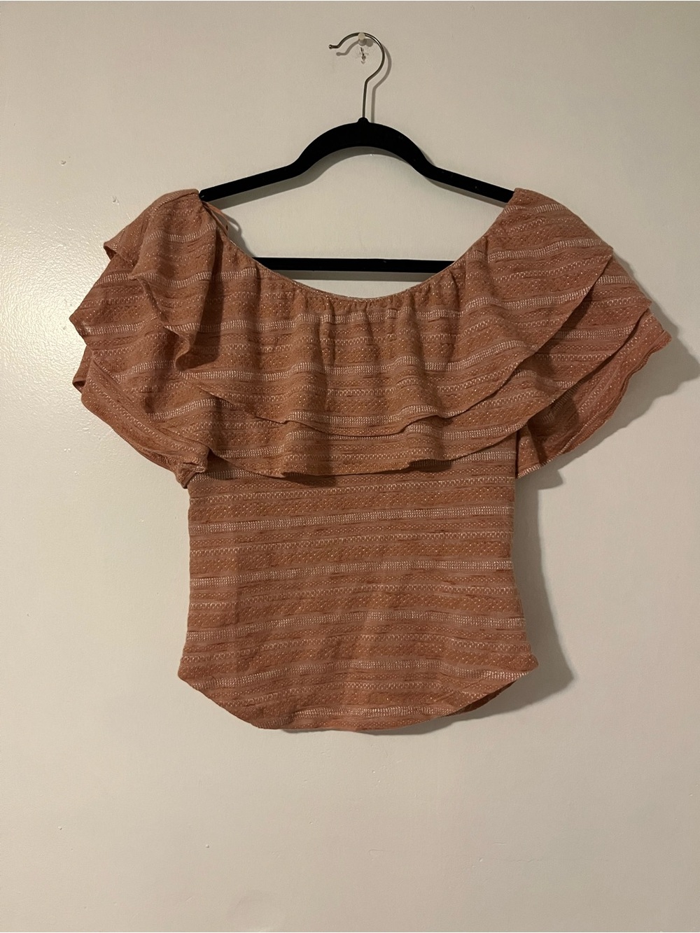 Free People Off-Shoulder Ruffle Top - Picture 2 of 5